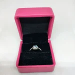 Luminous Embrace  Brilliant Center Stone with Twisted Band Womens Ring - Image 4